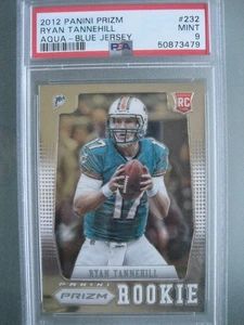 2012 Panini Prizm #232 Ryan Tannehill Aqua Blue Jersey Rookie Rc PSA 9 Mint - Bild 1 von 5