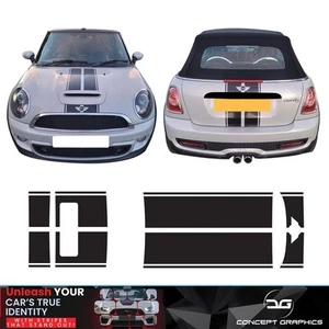Centre Bonnet Boot Stripes Air Release Vinyl Exact Fits Mini F57 Cooper S & JCW - Picture 1 of 3