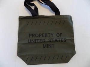United States  Mint Property Tote Bag w/ Straps Fabric Denver NOS w/Tag HTF RARE - Picture 1 of 3
