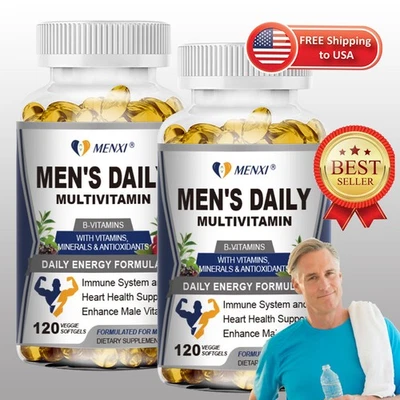 Mineral multivitamínico para hombres, mejor vitamina de alta potencia para hombres, suplemento no transgénico Foto 1 de 4