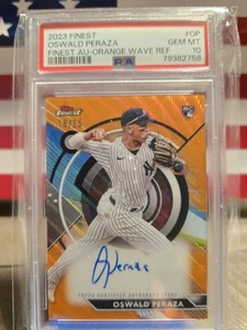 2023 Topps Finest - Finest Autographs Oswald Peraza 18/25 #FA-OP (AU, RC) - Picture 1 of 2