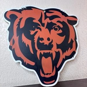 Chicago Bears Head NFL hängende Wanddekoration 11x13 Spanplatte Bar Mancave - Bild 1 von 9