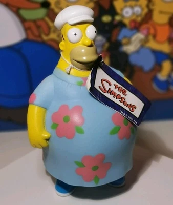 The Simpsons Homer Muumuu Dress Fat Burger King 2001 Figur mit Etikett Weihnachtsgeschenk - Bild 1 von 4