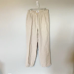 Pantalone donna Mate the label lino biologico panna beige piccolo - Foto 1 di 10
