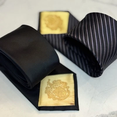 Donald J Trump президент подпись коллекции набор шелк черный серый два питания галстуки - Изображение 1 из 4