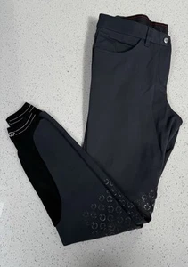 Cavalleria Toscana Damen Reithose grau kniegrip UK 12 IT 44 - Bild 1 von 9