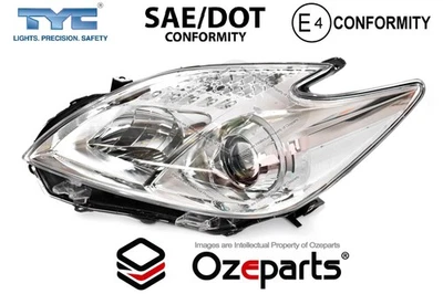 LH Left Hand Head Light (1RP) For Toyota Prius ZVW30 S1 2009~2011 CHROME - Image 1 of 4