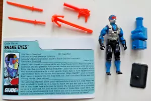 Snake Eyes v4 G I Joe Commando lose 1991 KOMPLETT Raketenwerfer Karteikarte - Bild 1 von 2