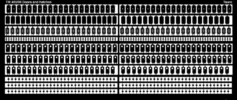 TM400/06 TAURO MODEL LINE  FOTOINCISIONI - PORTELLI VARI Scala: 1/400 - Metallo - Immagine 1 di 1
