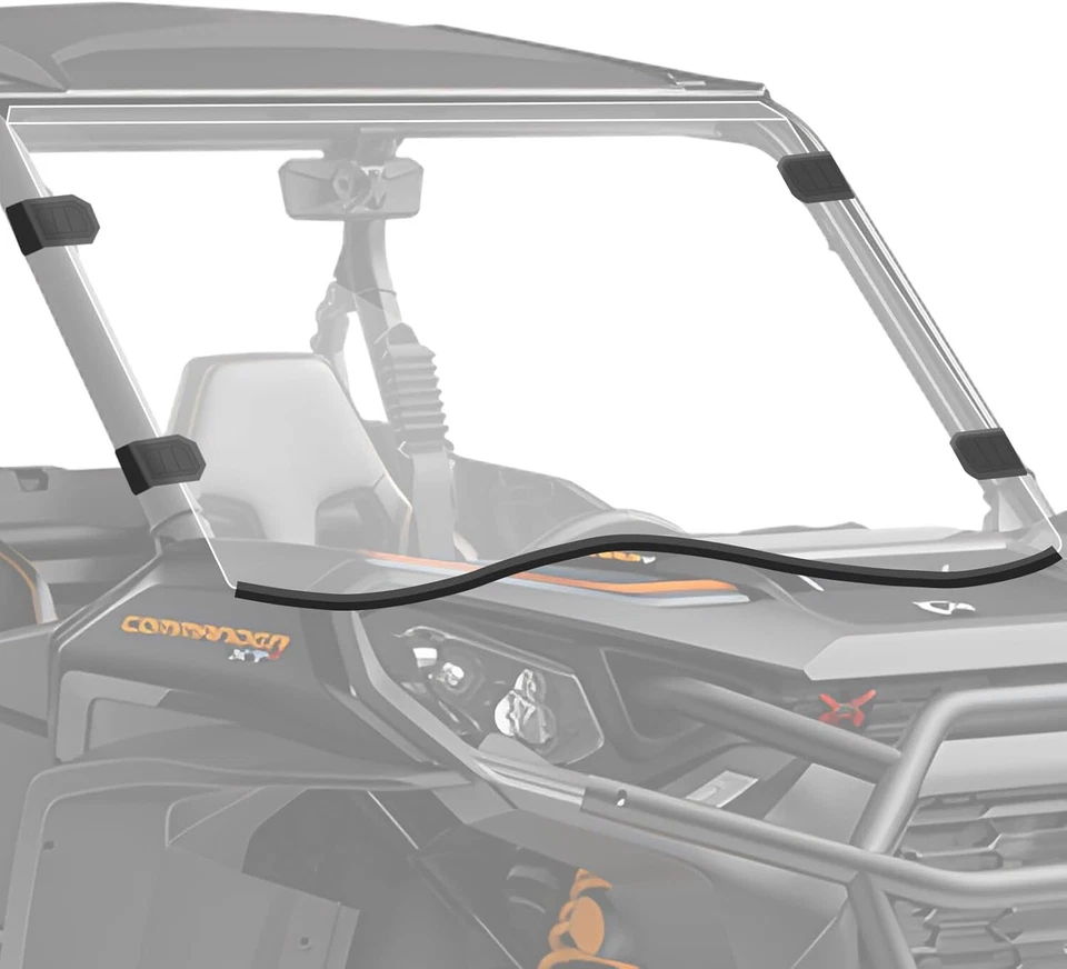 For Can-Am 2014-2020 Commander Max 800 1000 Full Front Windshield Clear Window Foto 1 de 4