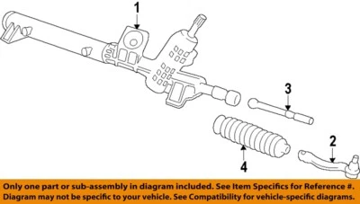 Used Rack and Pinion Assembly fits: 2013 Ford Fiesta Power Rack and Pinion elect Foto 1 de 2