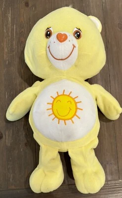 Care Bears Jumbo 24” Funshine Sunshine Bear De Colección 2002 Peluche Amarillo Usado en Excelente Condición Foto 1 de 4