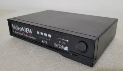 StarTech ST124PRO 4 Port High Resolution 350MHz VGA Video Splitter NO Power Supp - Image 1 of 4