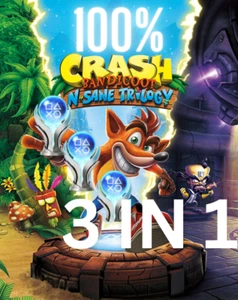 SALE! 3 IN 1 Crash Bandicoot N Sane Trilogy PS4/PS5 Platinum Trophy Service FAST - Picture 1 of 1