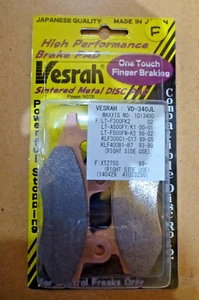 Vesrah Sintered Pads VD-340JL EBC FA135R Ferodo FDB497 AJP, YAMAHA, KAWASAKI - Picture 1 of 2