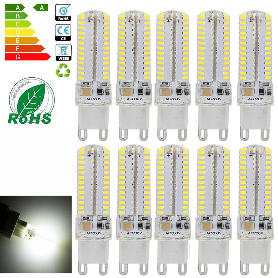 10X G9 LED 10W 3014 104SMD Stiftsockel LED Leuchtmittel Birne Lampe Kaltweiß​ - Bild 1 von 4