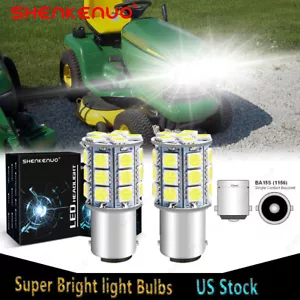 LED Headlight Bulbs for Riding Lawn Tractor,Riding Lawn Mower,Snow, 1156, White - Picture 1 of 11