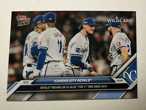 Kansas City Royals - 2024 MLB Topps NOW® Card 792 Wild Card Series Win - Picture 1 of 2