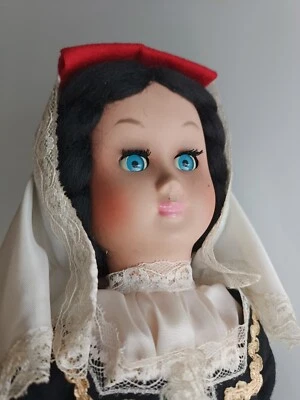 BAMBOLA doll muneca poupee puppen 34 cm ABRUZZO celluloide vintage anni '50-'60 - Immagine 1 di 4