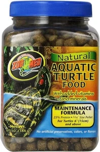 ZOO MED NATURAL AQUATIC TURTLE FOOD - MAINTENANCE FORMULA - 6.5 OUNCE - Picture 1 of 3