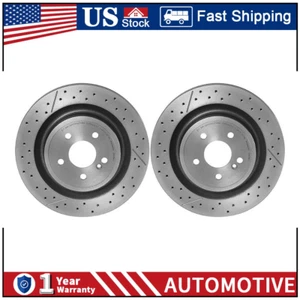 Fits 2014-2018 Mercedes-Benz CLA45 AMG Rear Coated Brake Rotors - Brembo OE PZ - Picture 1 of 3