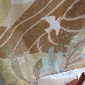 Wrap Shawl Cardigan Top Arm Holes Peach White Birds Graphic New $50 Sonoma - Picture 1 of 8