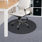 round Office Chair Mat for Carpet, 120Cm Dia Anti-Slip Desk Chair Mat, PVC Floor