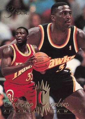 Tyrone Corbin 1994 Flair #176 Atlanta Hawks - Image 1 of 2