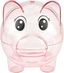 Piggy Bank, Plastic Money Bank, Transparent Money Jar, Coin Bank for Girls and B - Picture 1 of 12