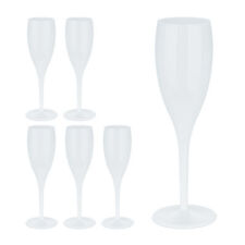 Sektgläser Kunststoff Prosecco Gläser 6er Set Mehrweg Gläserset Champagnergläser