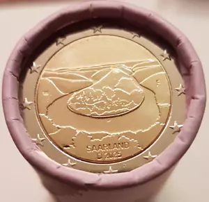 25 x 2 Euro Gedenkmünze Saarland 2025 Saarschleife - F - Münzrolle - Bild 1 von 2
