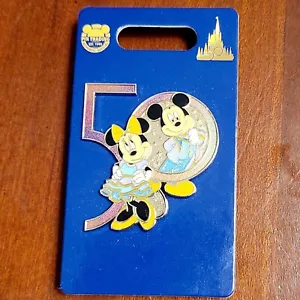 NEW 2021 Walt Disney World Parks 50th Anniversary Mickey & Minnie Mouse 50 Pin - Picture 1 of 1
