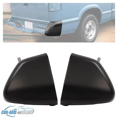 Bumper End Caps For 1994-1997 Chevrolet S10 GMC Sonoma Set of 2 Rear Left Right - Image 1 of 4