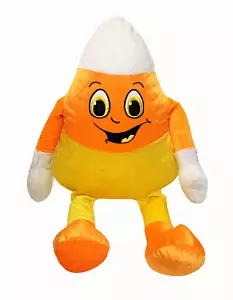 RARA bambola Candy Corn Man 22" JUMBO grande peluche arancione giallo peluche fabbrica di giocattoli - Foto 1 di 9