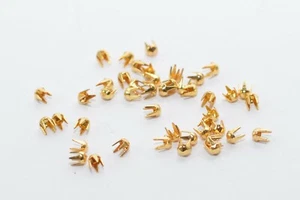 Remache decorativo remache de garras, Ø2,4 mm, oro/latón, forma de corte diamante, EE. UU. - Imagen 1 de 21