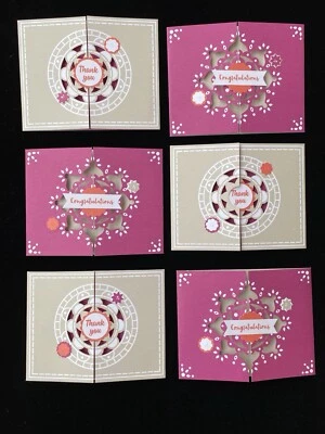 Lote de 6 tarjetas hechas a mano de un kit STAMPIN UP ocasiones mixtas #13 Foto 1 de 4