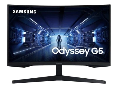 Samsung G5 Odyssey 27" LED Backlight Curved Gaming Monitor -C27G55TQWN- Black - Image 1 of 4