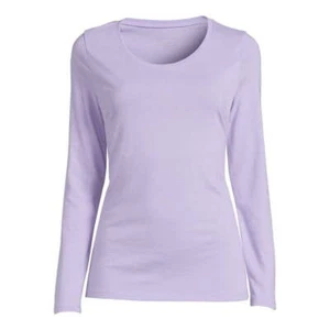 No Boundaries Juniors Scoop Neck T-Shirt with Long Sleeves, Size XL (15-17) - Picture 1 of 5