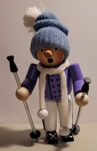 "Bufanda con postes de sombrero de 9"" púrpura azul blanco esquiador incienso fumador/quemador" - Imagen 1 de 5