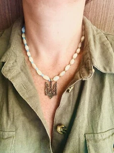 Ukrainische Halskette, ukrainischer Schmuck - Bild 1 von 1