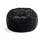 Lovesac Beanbag Sac Cover '' The Big One '' in Caviar Phur - Very Excellent Cond