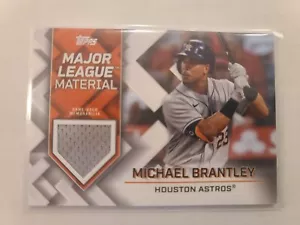 2022 Topps Series 2 Major League Material Gray Jersey Relic Michael Brantley - Picture 1 of 2
