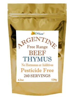 POLVO DE TIMO DE RES DESECADO ALIMENTADO CON PASTO ARGENTINO ORGÁNICO SIN DESGRASAR 4,2 oz 120 g Foto 1 de 2