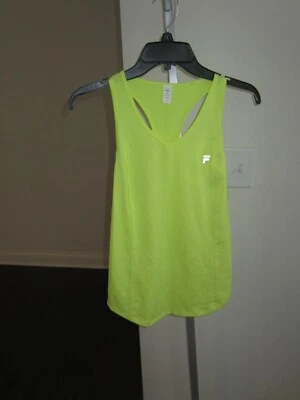 Camiseta sin mangas Fila amarilla para mujer talla XS Foto 1 de 4