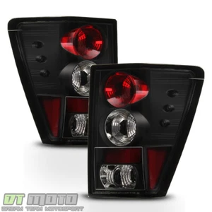 For 2005-2006 Jeep Grand Cherokee Black Sport Tail Lights Brake Lamps Left+Right - Picture 1 of 6