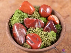 RED JASPER Tumbled Healing Crystals and Stones, Self Care, Unique Gift, E0021 - Picture 1 of 10