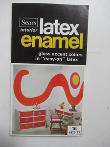 Sears Roebuck & Co. 1972 vintage Brochure smaltata lattice per interni e schegge di vernice - Foto 1 di 4
