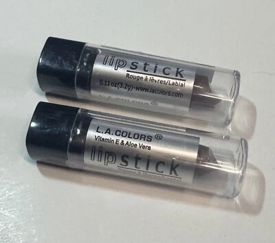 L.A. Colors Amaretto Lipstick LIPC389 Vitamin E & Aloe Vera, Pack of 2 - Image 1 of 2