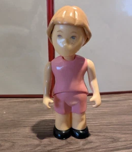 Vintage Little Tikes Puppenhaus Tochter Schwester Twist & Sit hellbraune Haare Figur - Bild 1 von 4