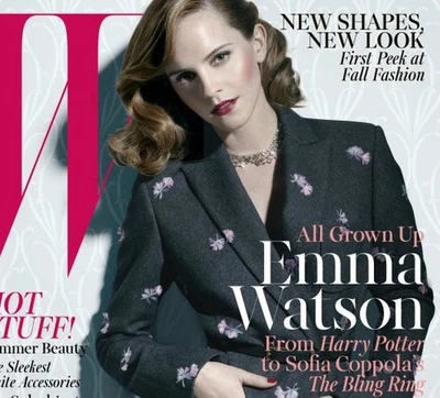 W Magazine Emma Watson Fall Fashion Summer Beauty Swimsuits Sofia Coppola 2013 - Image 1 of 4